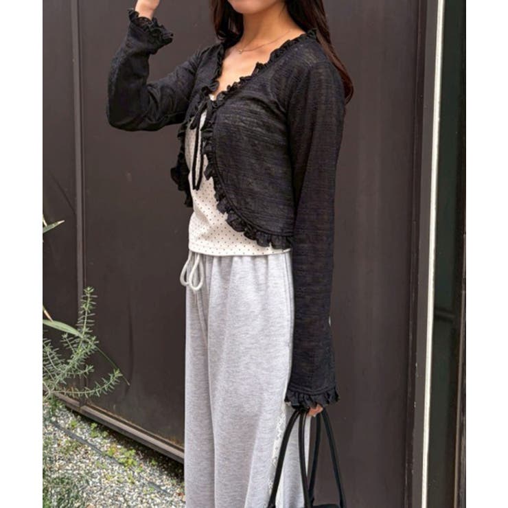 【セットアイテム】レースカーディガン×カップ付きレースキャミ | RMAF　NICE CLAUP / OLIVE des OLIVE | 詳細画像21 