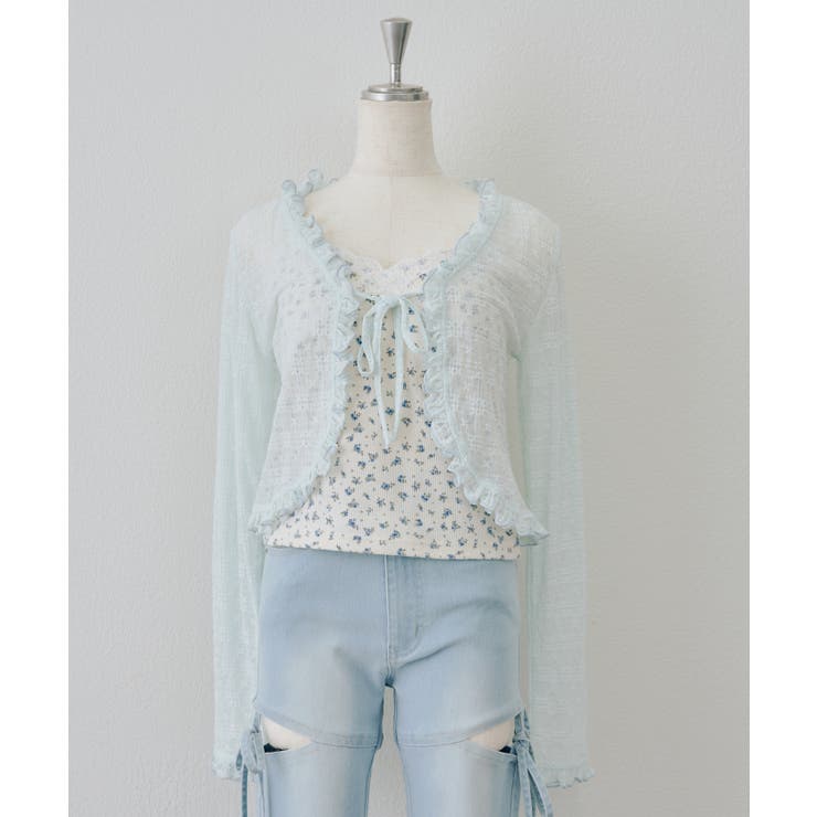 【セットアイテム】レースカーディガン×カップ付きレースキャミ | RMAF　NICE CLAUP / OLIVE des OLIVE | 詳細画像28 