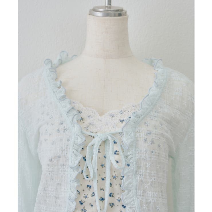 【セットアイテム】レースカーディガン×カップ付きレースキャミ | RMAF　NICE CLAUP / OLIVE des OLIVE | 詳細画像29 