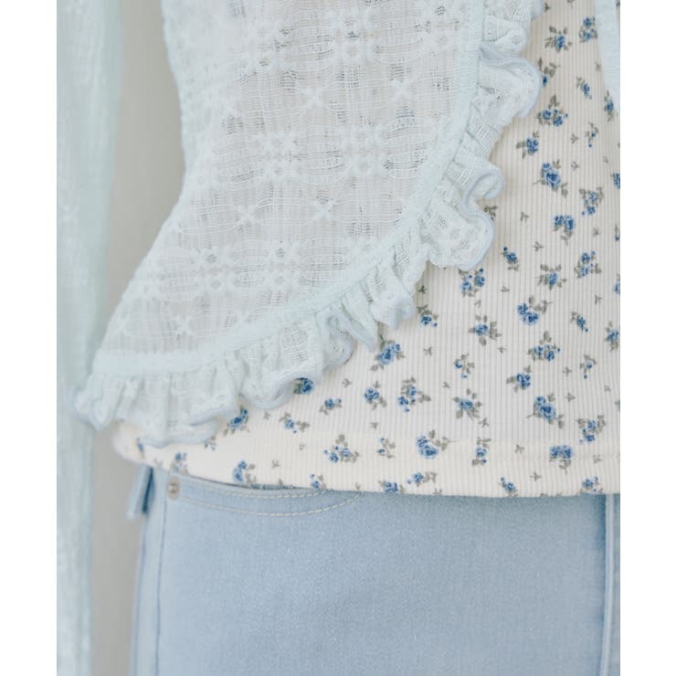 【セットアイテム】レースカーディガン×カップ付きレースキャミ | RMAF　NICE CLAUP / OLIVE des OLIVE | 詳細画像31 