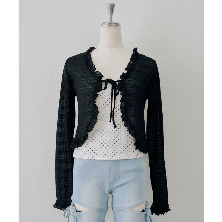 【セットアイテム】レースカーディガン×カップ付きレースキャミ | RMAF　NICE CLAUP / OLIVE des OLIVE | 詳細画像36 