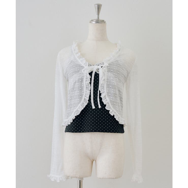 【セットアイテム】レースカーディガン×カップ付きレースキャミ | RMAF　NICE CLAUP / OLIVE des OLIVE | 詳細画像38 