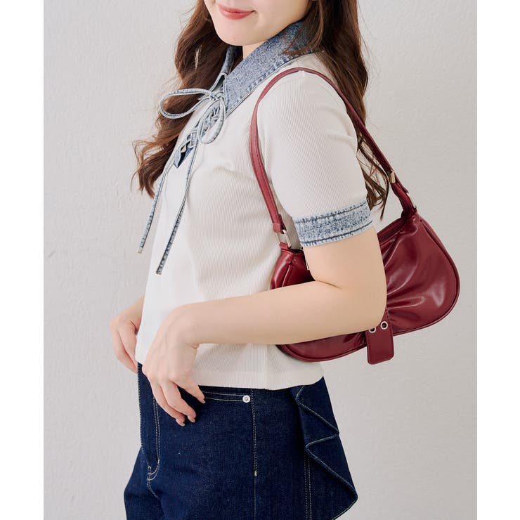 デニム切替レースアッププルオーバー | RMAF　NICE CLAUP / OLIVE des OLIVE | 詳細画像7 