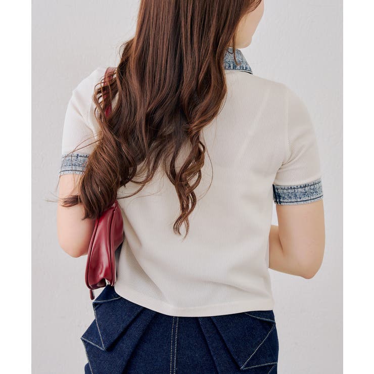 デニム切替レースアッププルオーバー | RMAF　NICE CLAUP / OLIVE des OLIVE | 詳細画像8 