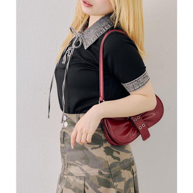 デニム切替レースアッププルオーバー | RMAF　NICE CLAUP / OLIVE des OLIVE | 詳細画像12 