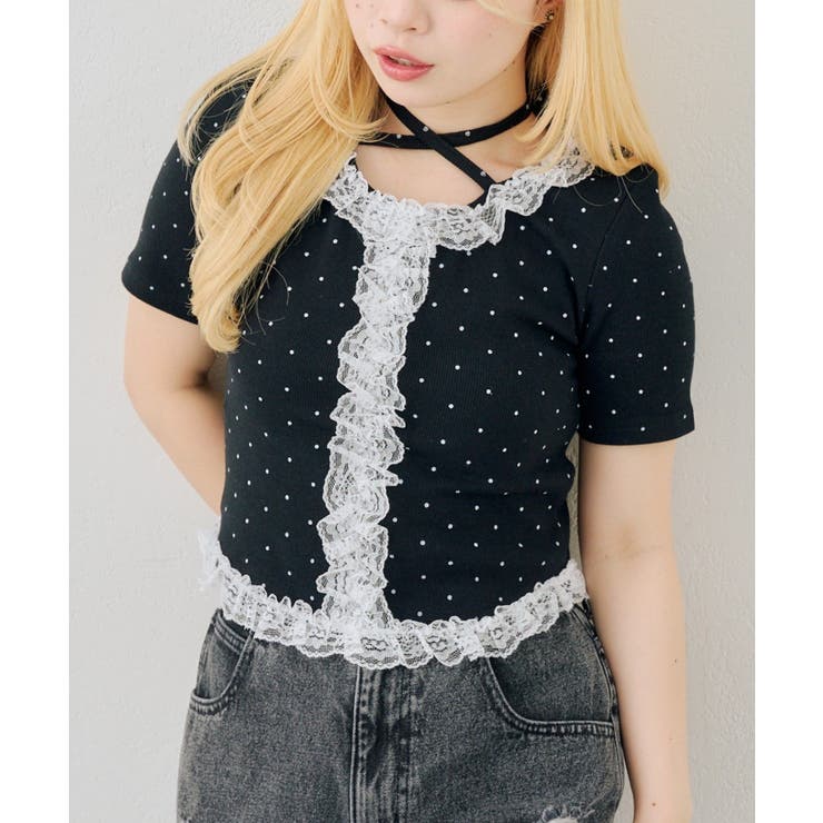 レースフリルテレコT | RMAF　NICE CLAUP / OLIVE des OLIVE | 詳細画像23 