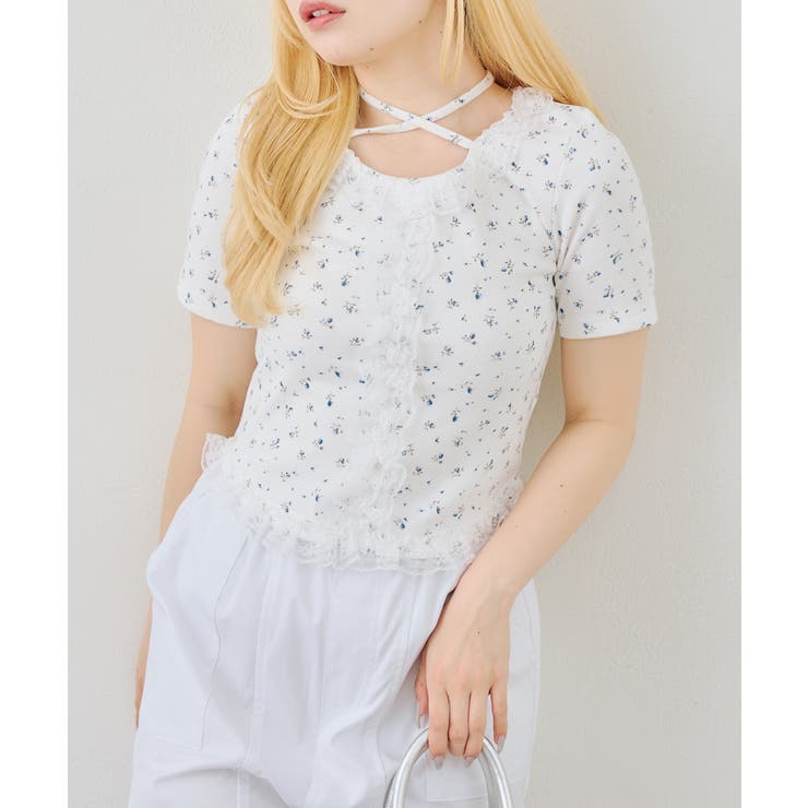 レースフリルテレコT | RMAF　NICE CLAUP / OLIVE des OLIVE | 詳細画像2 