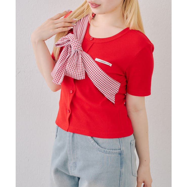 レッド | ビッグリボンテレコプルオーバー | RMAF　NICE CLAUP / OLIVE des OLIVE