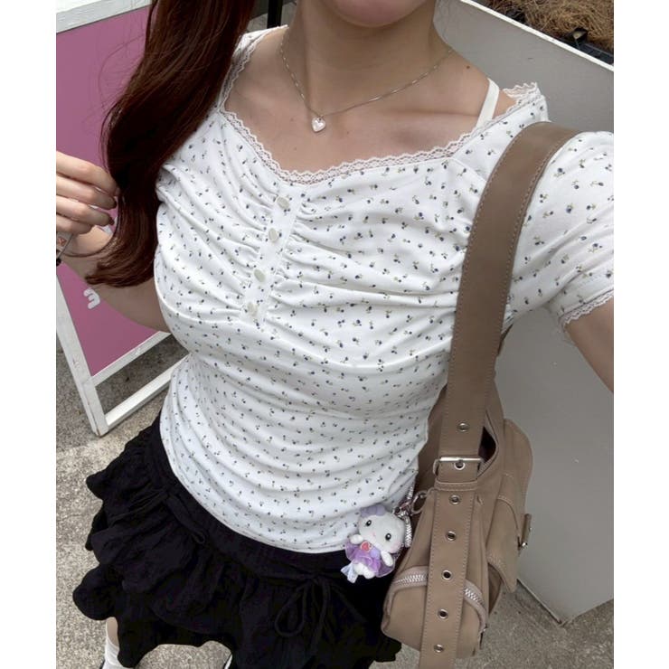 ホワイト系 | 【7色展開】アソートギャザーT | RMAF　NICE CLAUP / OLIVE des OLIVE