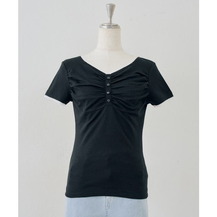 ブラック | 【7色展開】アソートギャザーT | RMAF　NICE CLAUP / OLIVE des OLIVE