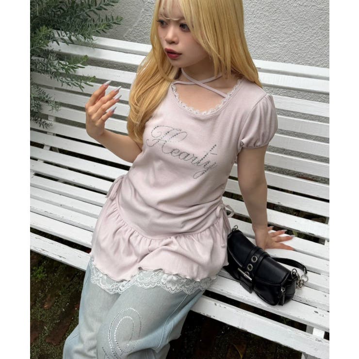 ドロスト裾レースチュニック | RMAF　NICE CLAUP / OLIVE des OLIVE | 詳細画像8 