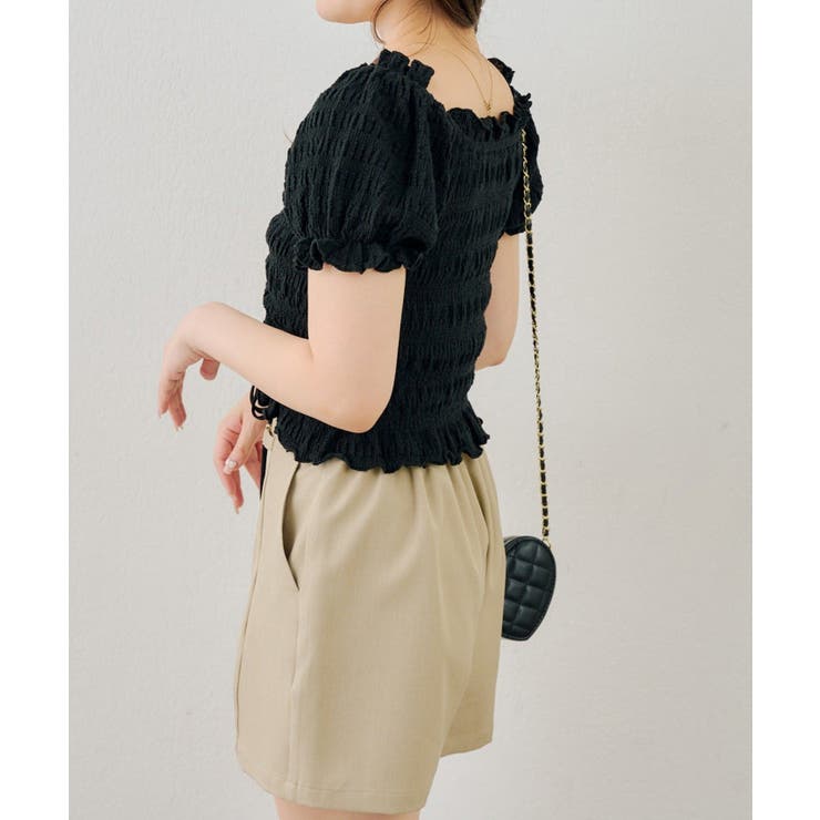 ドロストクシュクシュカットトップス | RMAF　NICE CLAUP / OLIVE des OLIVE | 詳細画像17 