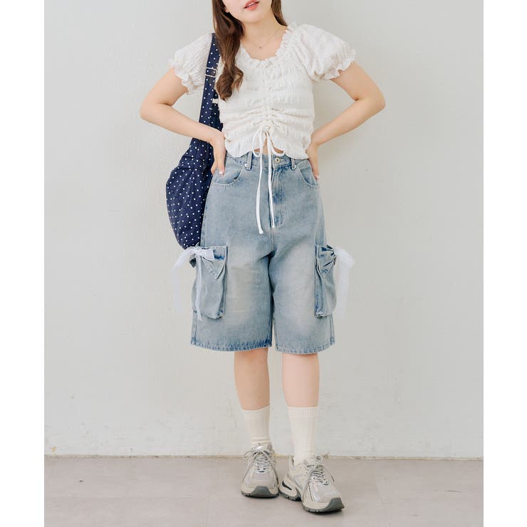 ドロストクシュクシュカットトップス | RMAF　NICE CLAUP / OLIVE des OLIVE | 詳細画像5 