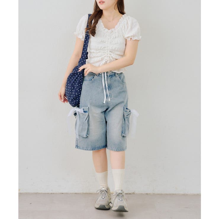 ドロストクシュクシュカットトップス | RMAF　NICE CLAUP / OLIVE des OLIVE | 詳細画像6 