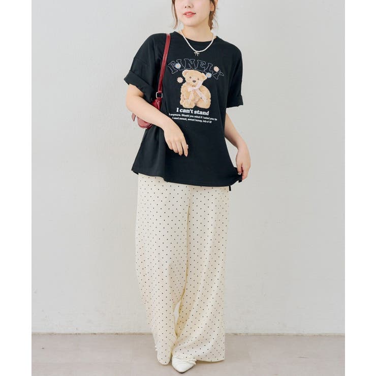 くまちゃんとお花ロゴT | RMAF　NICE CLAUP / OLIVE des OLIVE | 詳細画像24 