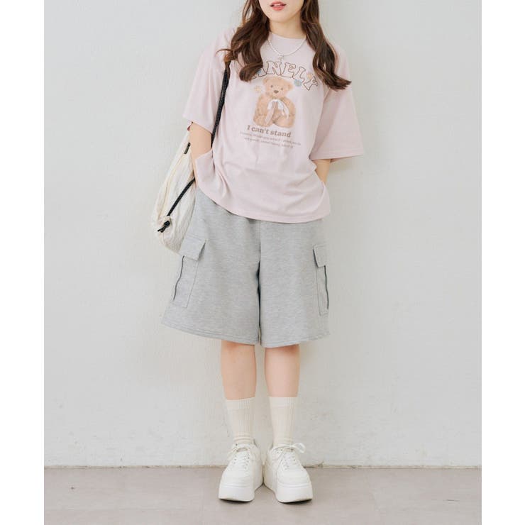 くまちゃんとお花ロゴT | RMAF　NICE CLAUP / OLIVE des OLIVE | 詳細画像5 