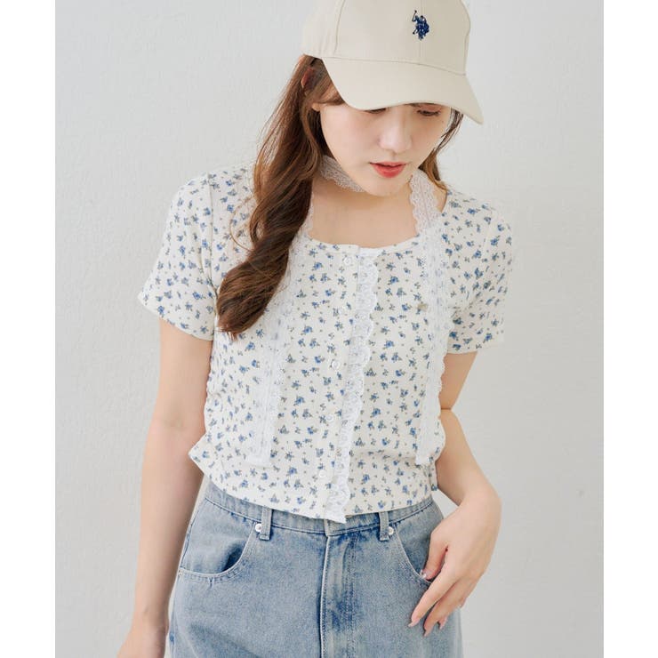 裾ドロストレースカーディガン | RMAF　NICE CLAUP / OLIVE des OLIVE | 詳細画像3 