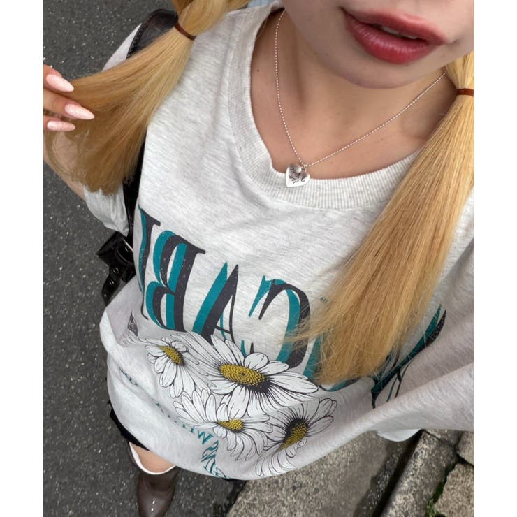 オートミール | ちょうちょとお花のビッグT | RMAF　NICE CLAUP / OLIVE des OLIVE