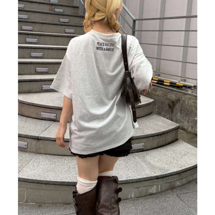 ちょうちょとお花のビッグT | RMAF　NICE CLAUP / OLIVE des OLIVE | 詳細画像6 