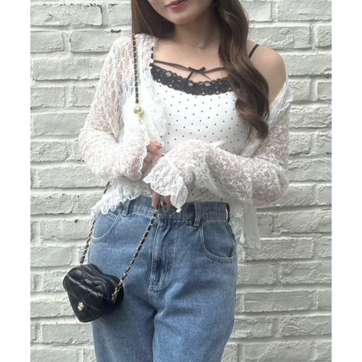 【無地/ドット柄】カップ付アソートキャミ | RMAF　NICE CLAUP / OLIVE des OLIVE | 詳細画像2 