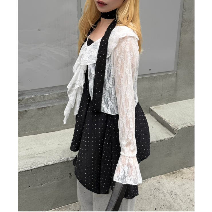 ラッフルレースボレロカーディガン | RMAF　NICE CLAUP / OLIVE des OLIVE | 詳細画像3 
