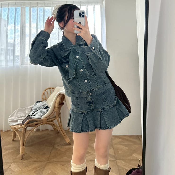 【セットアップ対応】ボウタイリボンGジャン | RMAF　NICE CLAUP / OLIVE des OLIVE | 詳細画像4 