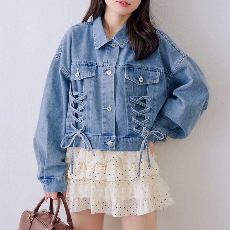 ブルー | 【セットアップ対応】レースアップGジャン | RMAF　NICE CLAUP / OLIVE des OLIVE