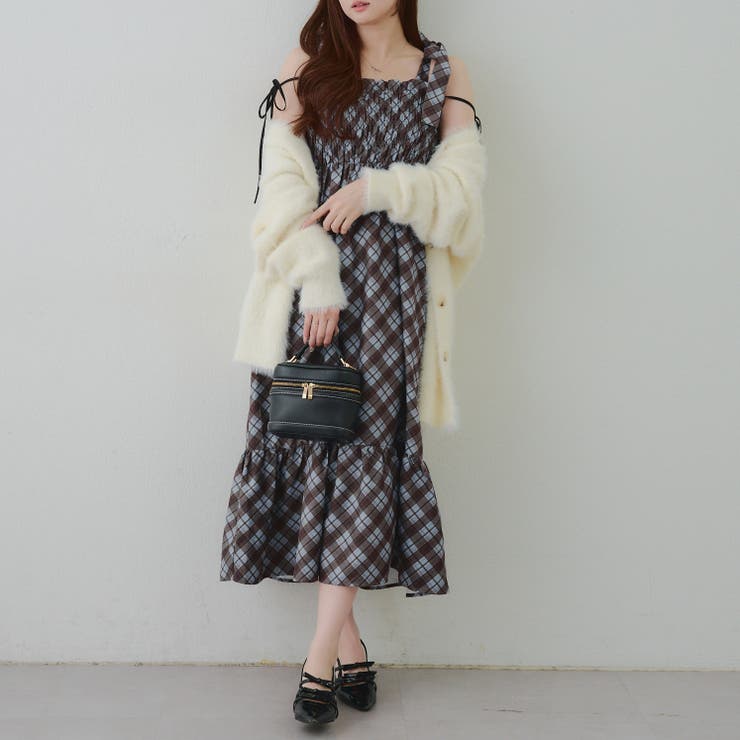 肩リボンシャーリングワンピース | RMAF　NICE CLAUP / OLIVE des OLIVE | 詳細画像7 