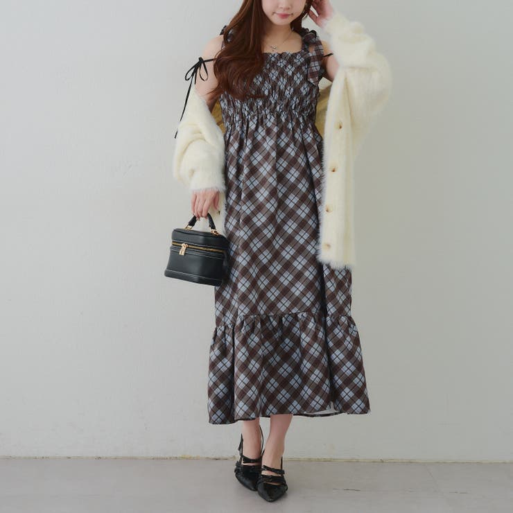 肩リボンシャーリングワンピース | RMAF　NICE CLAUP / OLIVE des OLIVE | 詳細画像8 