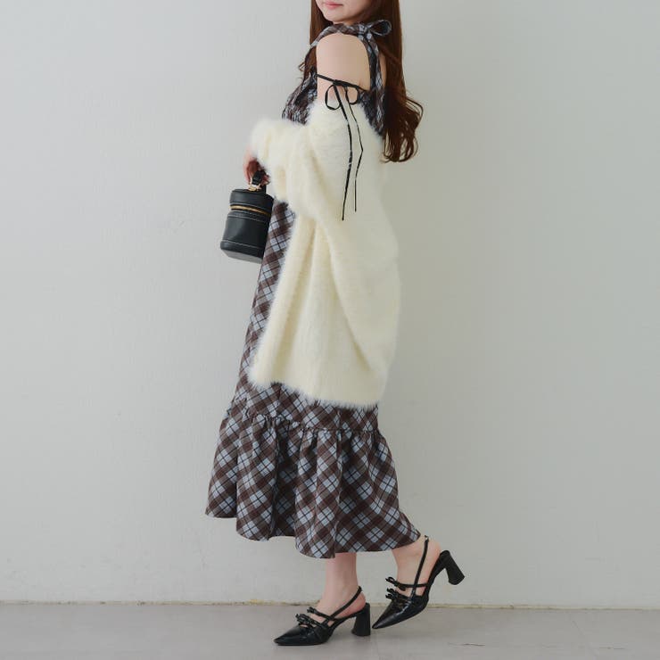 肩リボンシャーリングワンピース | RMAF　NICE CLAUP / OLIVE des OLIVE | 詳細画像9 