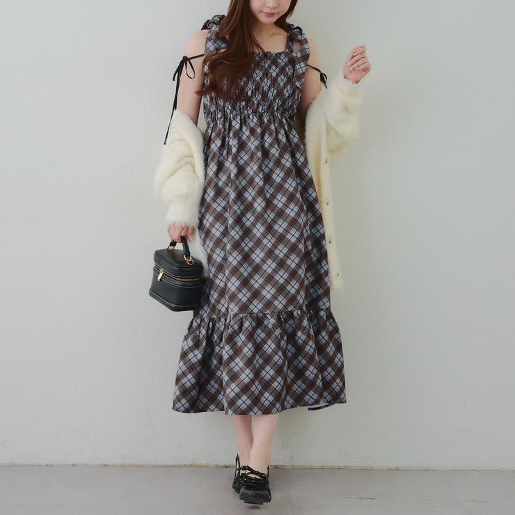 肩リボンシャーリングワンピース | RMAF　NICE CLAUP / OLIVE des OLIVE | 詳細画像10 