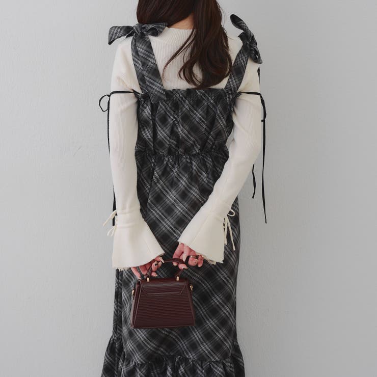 肩リボンシャーリングワンピース | RMAF　NICE CLAUP / OLIVE des OLIVE | 詳細画像13 