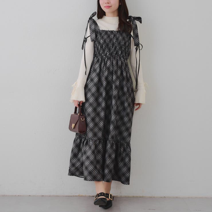 肩リボンシャーリングワンピース | RMAF　NICE CLAUP / OLIVE des OLIVE | 詳細画像14 