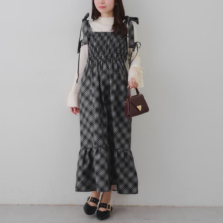 肩リボンシャーリングワンピース | RMAF　NICE CLAUP / OLIVE des OLIVE | 詳細画像15 