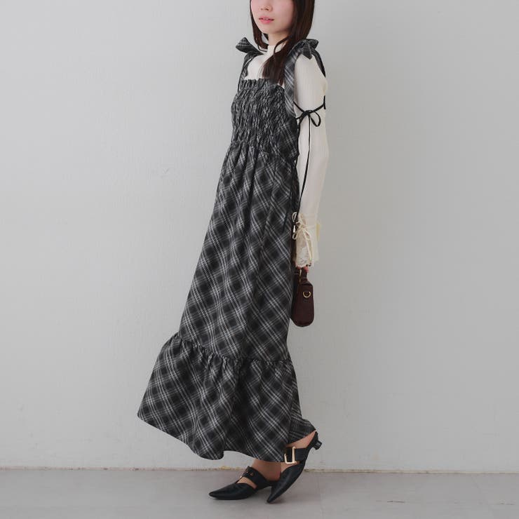 肩リボンシャーリングワンピース | RMAF　NICE CLAUP / OLIVE des OLIVE | 詳細画像16 