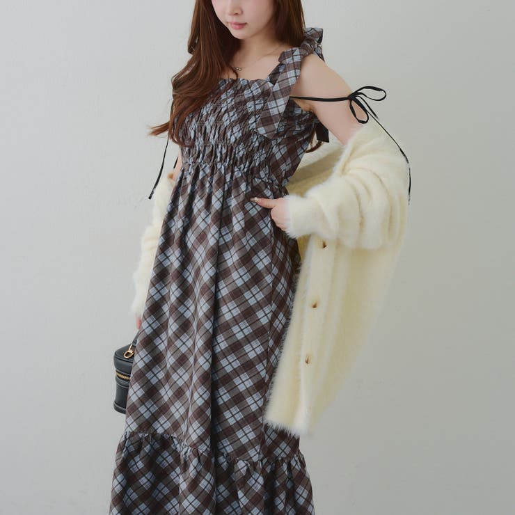 肩リボンシャーリングワンピース | RMAF　NICE CLAUP / OLIVE des OLIVE | 詳細画像3 