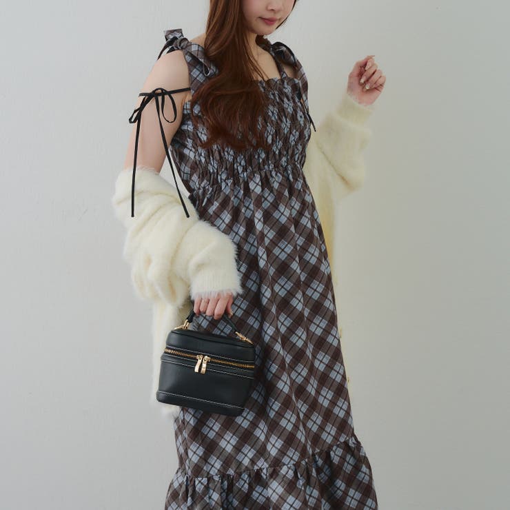 肩リボンシャーリングワンピース | RMAF　NICE CLAUP / OLIVE des OLIVE | 詳細画像4 