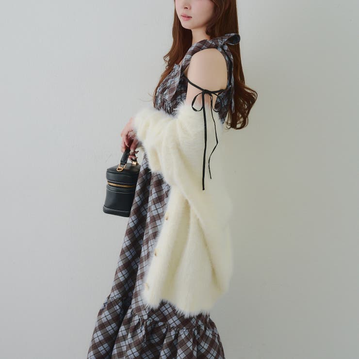 肩リボンシャーリングワンピース | RMAF　NICE CLAUP / OLIVE des OLIVE | 詳細画像5 