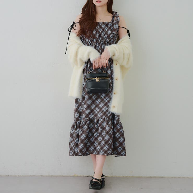 肩リボンシャーリングワンピース | RMAF　NICE CLAUP / OLIVE des OLIVE | 詳細画像6 