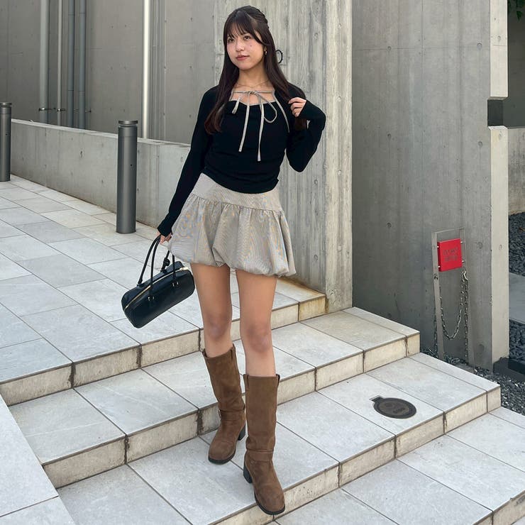 【セットアイテム】マルチウェイトップス+バルーンミニスカート | RMAF　NICE CLAUP / OLIVE des OLIVE | 詳細画像7 