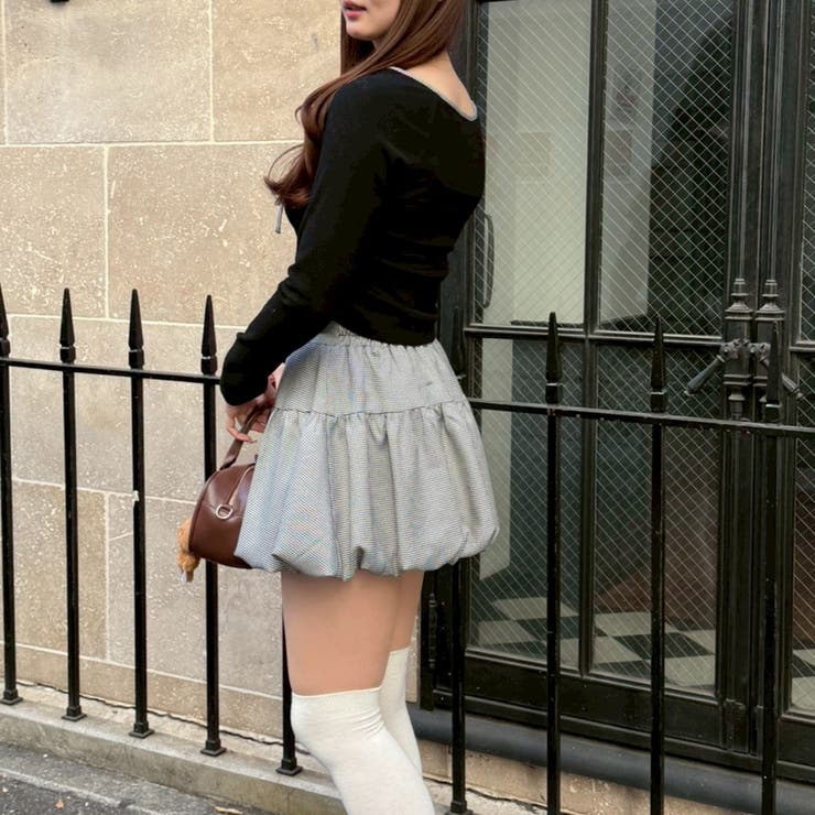 【セットアイテム】マルチウェイトップス+バルーンミニスカート | RMAF　NICE CLAUP / OLIVE des OLIVE | 詳細画像12 