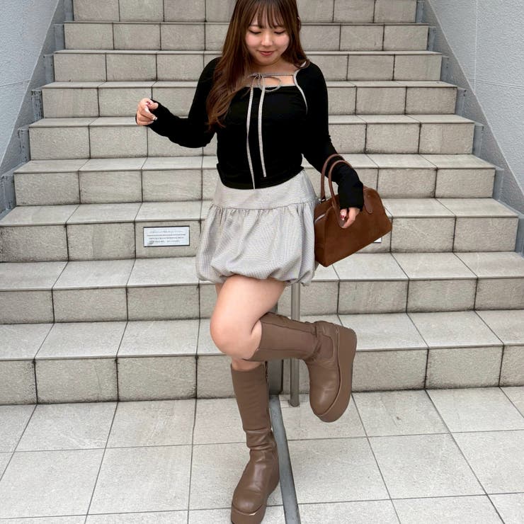 【セットアイテム】マルチウェイトップス+バルーンミニスカート | RMAF　NICE CLAUP / OLIVE des OLIVE | 詳細画像14 