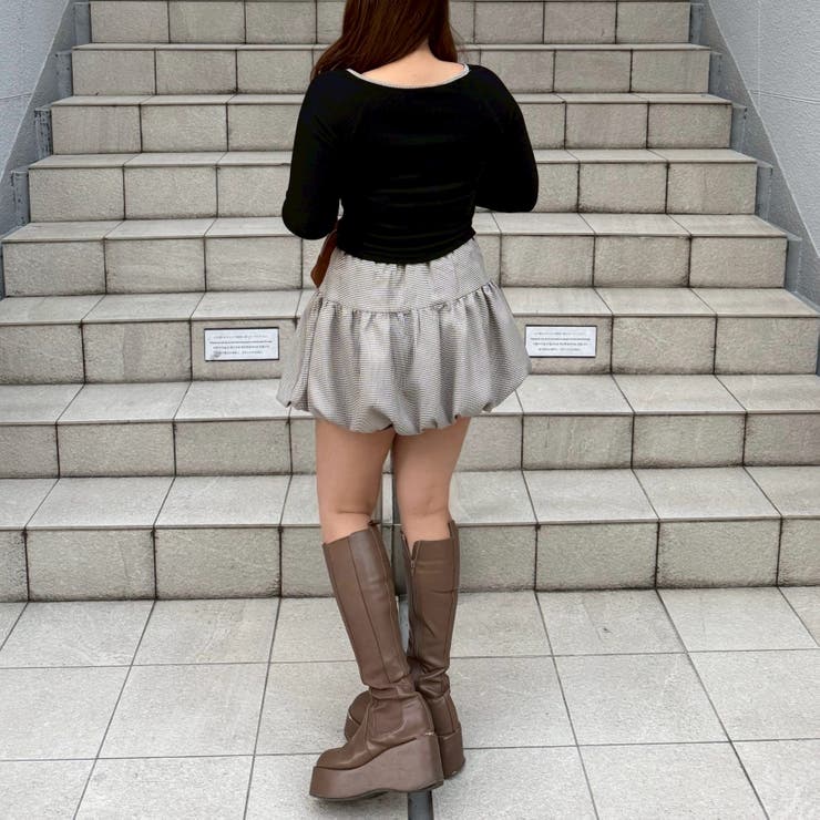 【セットアイテム】マルチウェイトップス+バルーンミニスカート | RMAF　NICE CLAUP / OLIVE des OLIVE | 詳細画像15 