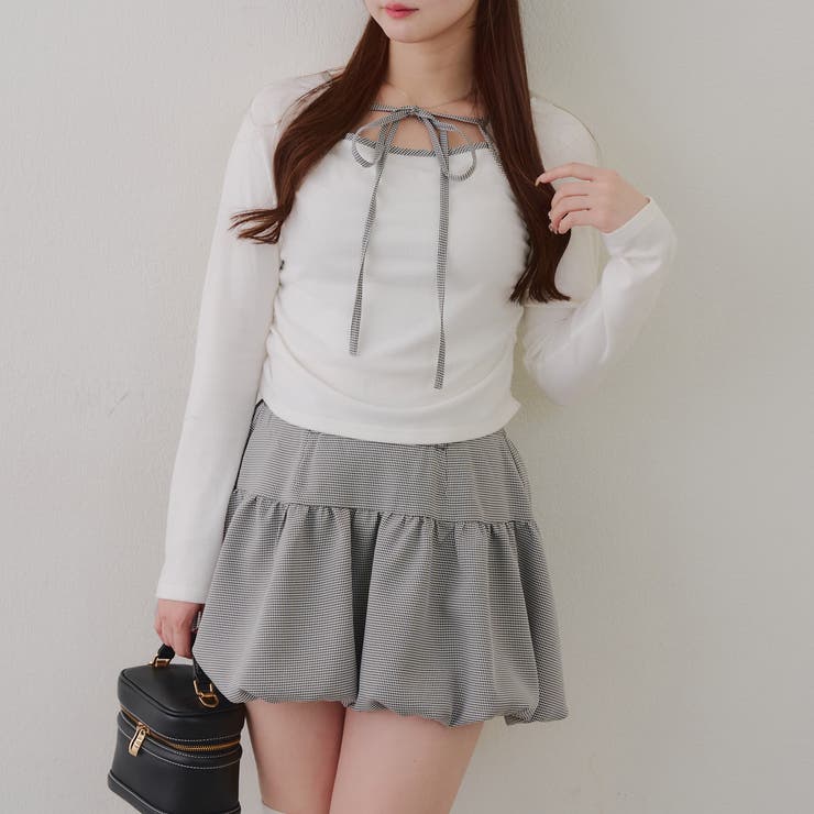 【セットアイテム】マルチウェイトップス+バルーンミニスカート | RMAF　NICE CLAUP / OLIVE des OLIVE | 詳細画像18 