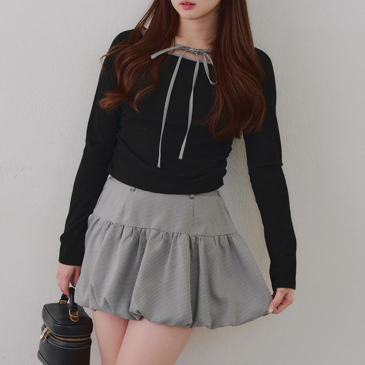 柄3 | 【セットアイテム】マルチウェイトップス+バルーンミニスカート | RMAF　NICE CLAUP / OLIVE des OLIVE