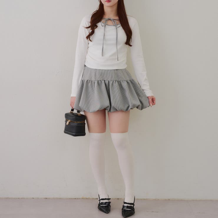 【セットアイテム】マルチウェイトップス+バルーンミニスカート | RMAF　NICE CLAUP / OLIVE des OLIVE | 詳細画像21 