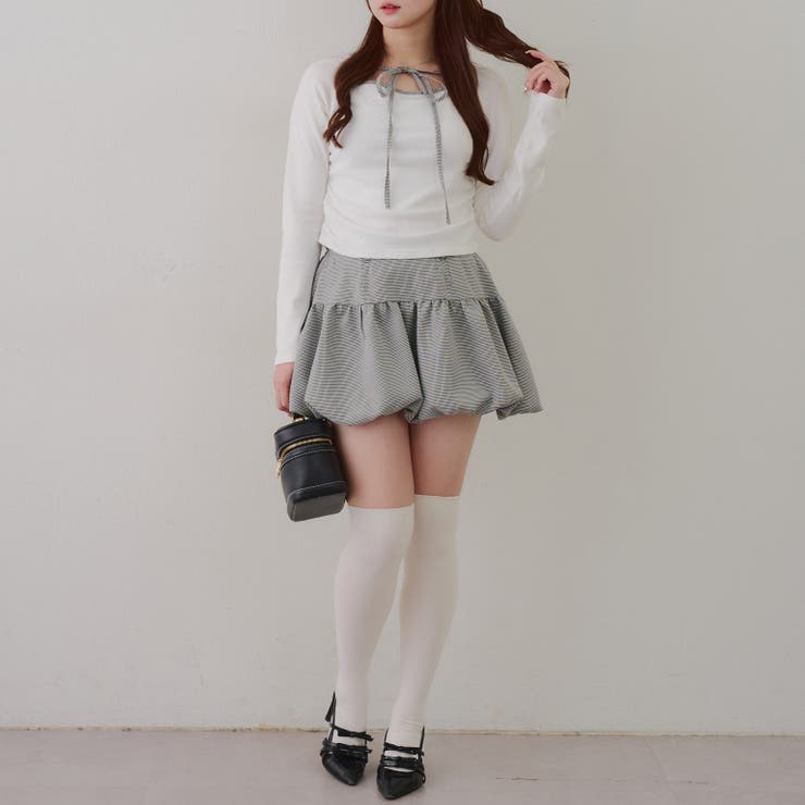 【セットアイテム】マルチウェイトップス+バルーンミニスカート | RMAF　NICE CLAUP / OLIVE des OLIVE | 詳細画像22 