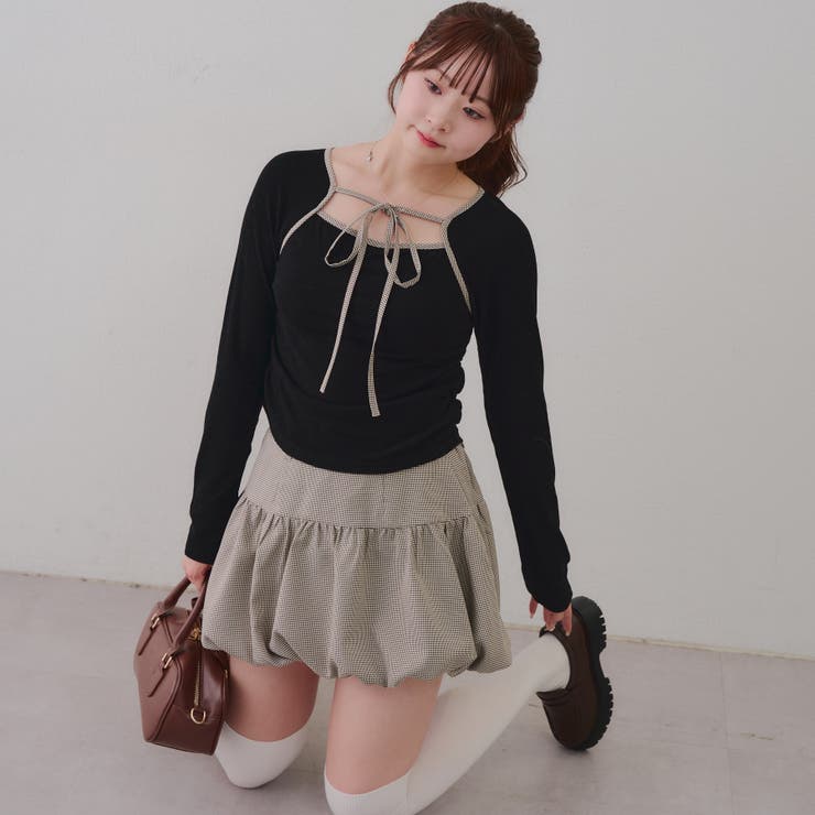 【セットアイテム】マルチウェイトップス+バルーンミニスカート | RMAF　NICE CLAUP / OLIVE des OLIVE | 詳細画像25 