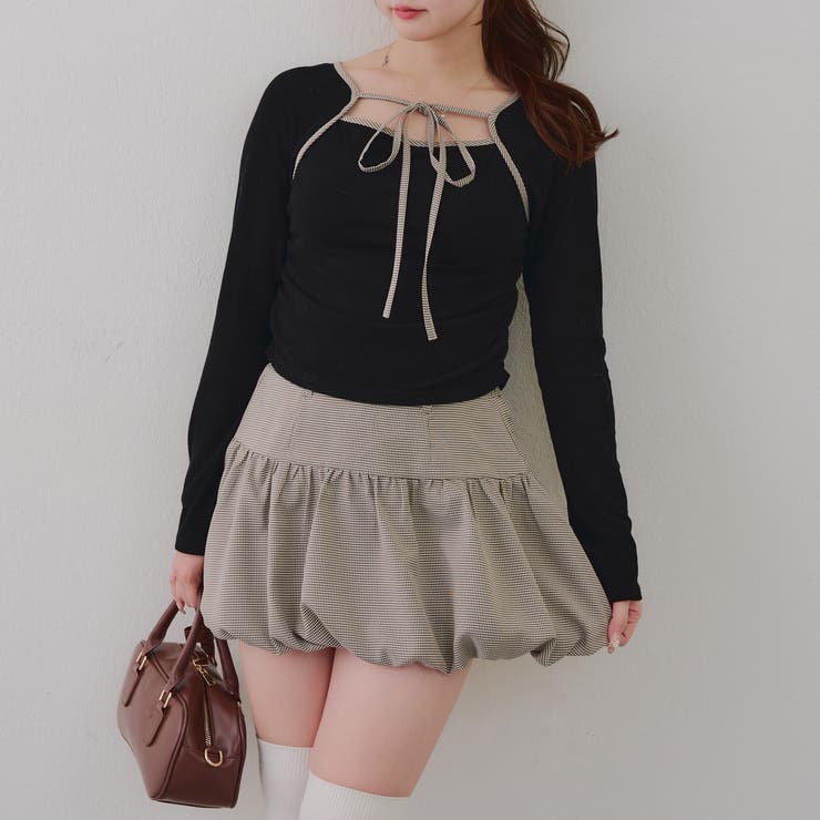 【セットアイテム】マルチウェイトップス+バルーンミニスカート | RMAF　NICE CLAUP / OLIVE des OLIVE | 詳細画像28 