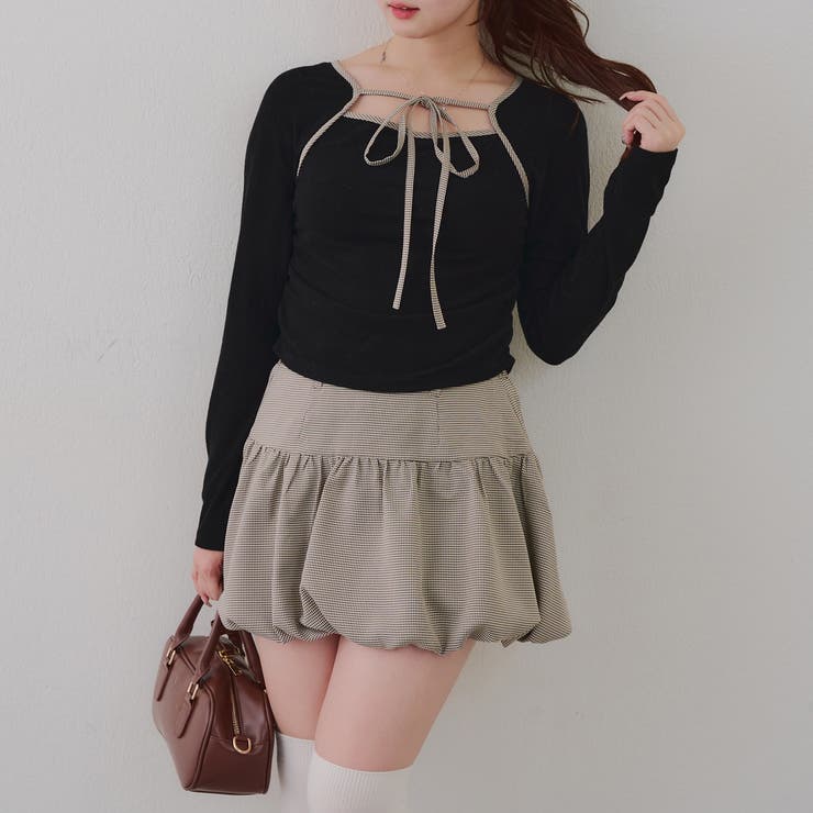 【セットアイテム】マルチウェイトップス+バルーンミニスカート | RMAF　NICE CLAUP / OLIVE des OLIVE | 詳細画像29 